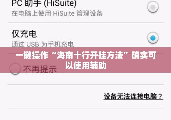 一键操作“海南十行开挂方法”确实可以使用辅助
