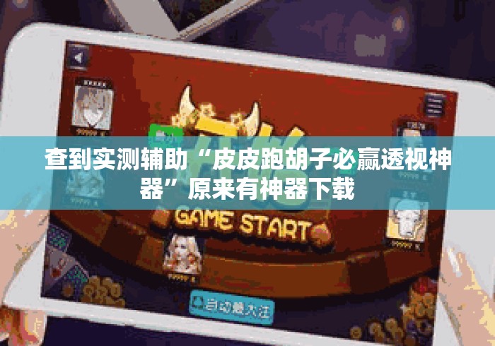 查到实测辅助“皮皮跑胡子必赢透视神器”原来有神器下载