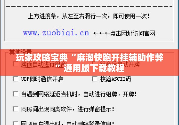 玩家攻略宝典“麻溜快跑开挂辅助作弊”通用版下载教程