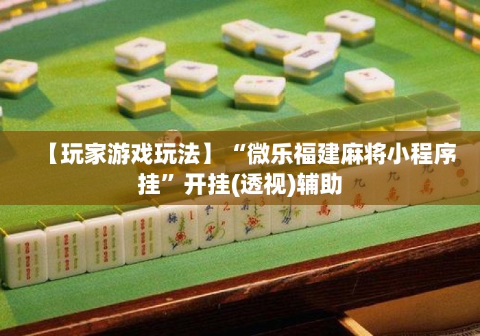 【玩家游戏玩法】“微乐福建麻将小程序挂”开挂(透视)辅助