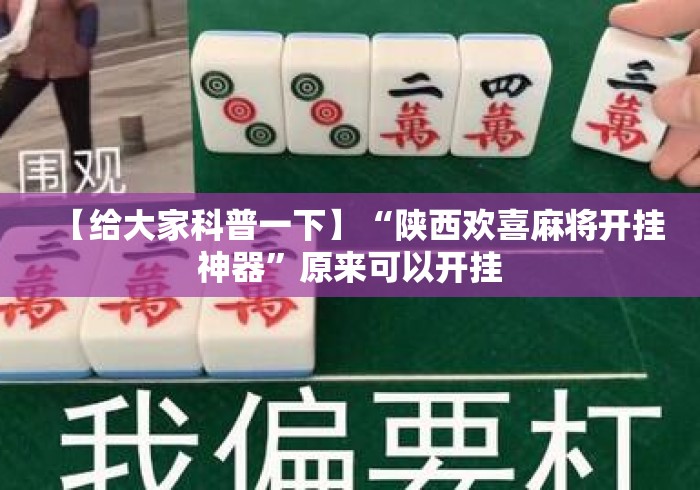 【给大家科普一下】“陕西欢喜麻将开挂神器”原来可以开挂