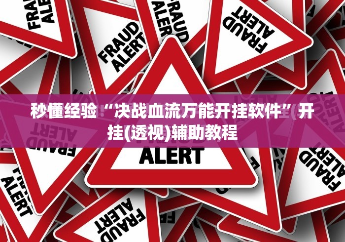 秒懂经验“决战血流万能开挂软件”开挂(透视)辅助教程