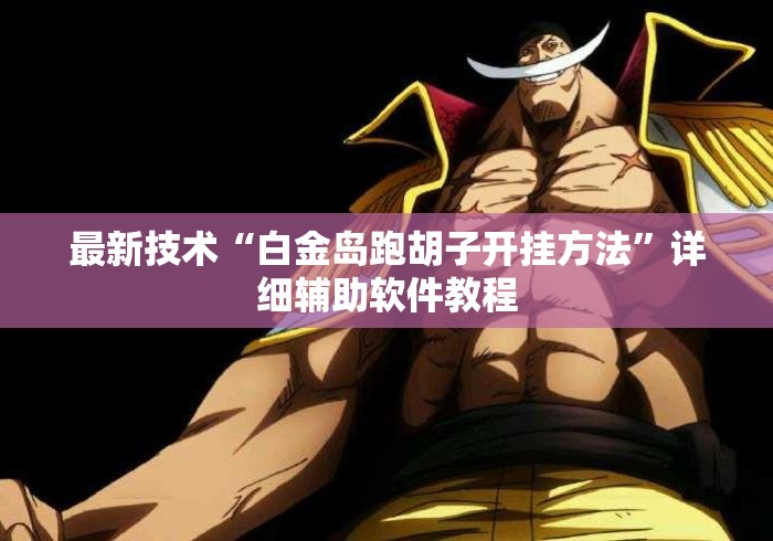 最新技术“白金岛跑胡子开挂方法	”详细辅助软件教程