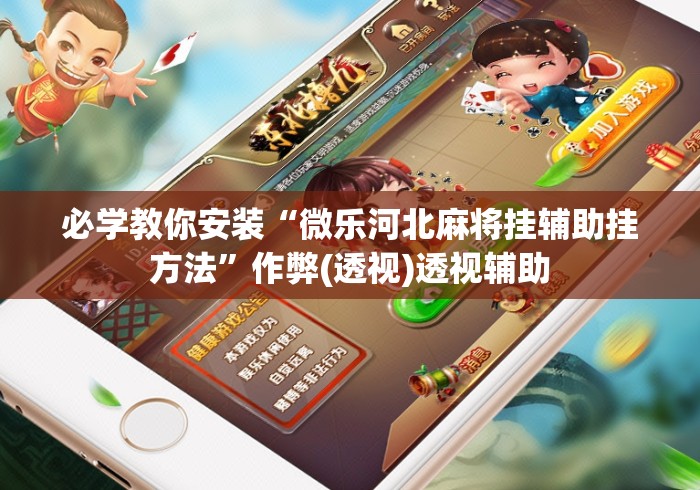 必学教你安装“微乐河北麻将挂辅助挂方法”作弊(透视)透视辅助