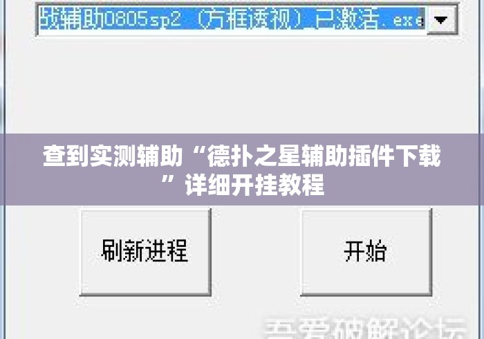 查到实测辅助“德扑之星辅助插件下载”详细开挂教程