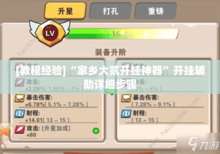 [教程经验]“家乡大贰开挂神器”开挂辅助详细步骤