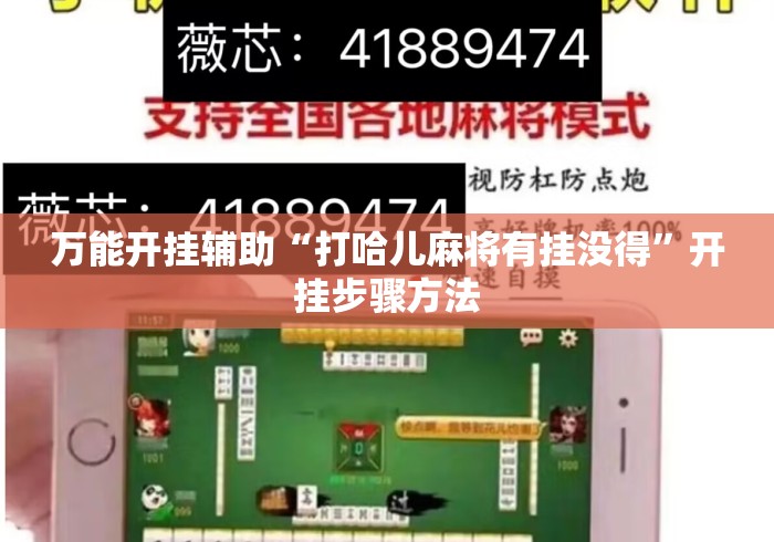 万能开挂辅助“打哈儿麻将有挂没得	”开挂步骤方法