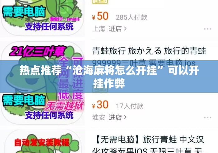 热点推荐“沧海麻将怎么开挂”可以开挂作弊