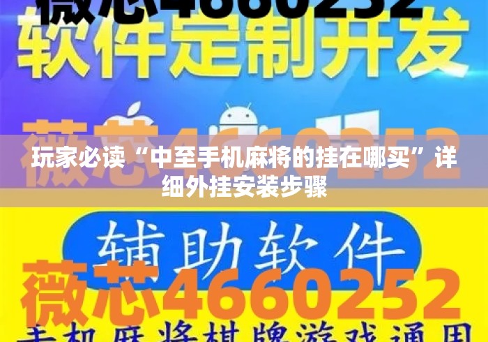 玩家必读“中至手机麻将的挂在哪买”详细外挂安装步骤