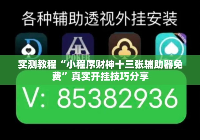 实测教程“小程序财神十三张辅助器免费”真实开挂技巧分享