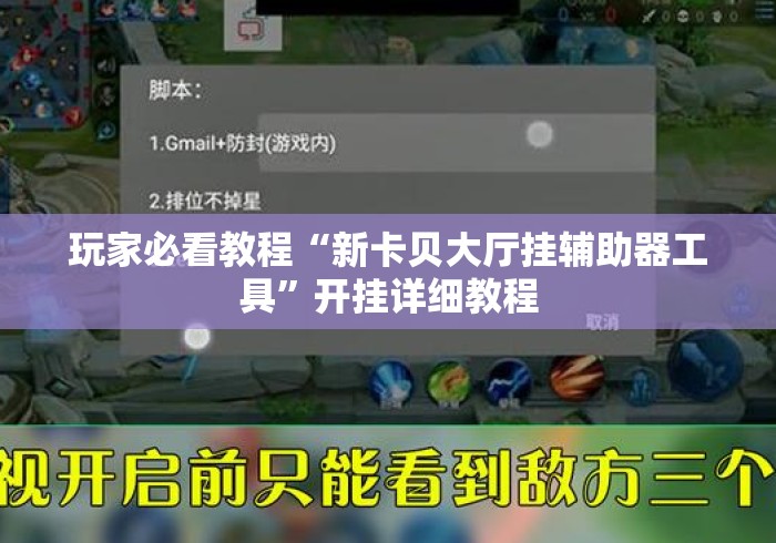 玩家必看教程“新卡贝大厅挂辅助器工具	”开挂详细教程