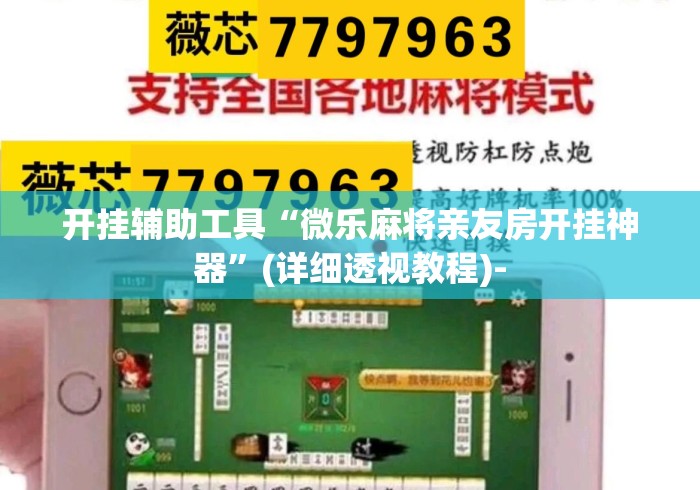 开挂辅助工具“微乐麻将亲友房开挂神器”(详细透视教程)-