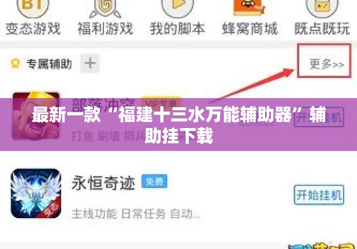 最新一款“福建十三水万能辅助器”辅助挂下载