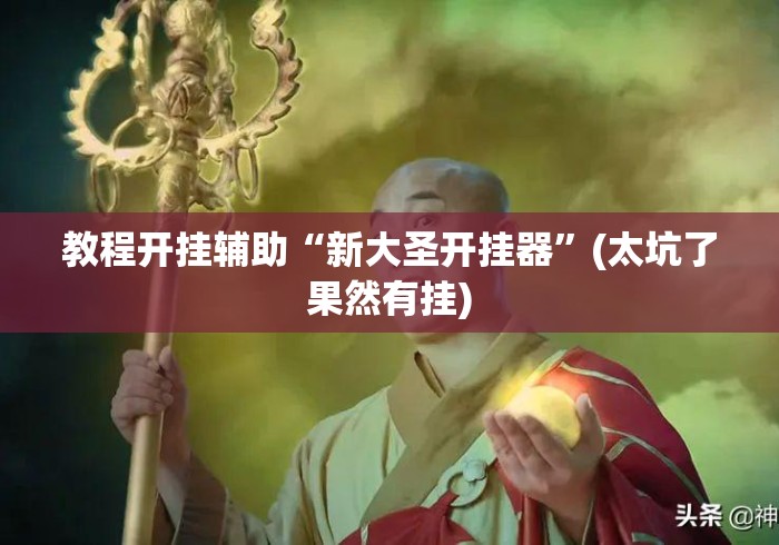 教程开挂辅助“新大圣开挂器	”(太坑了果然有挂)
