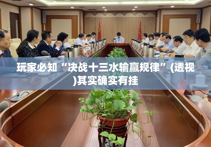 玩家必知“决战十三水输赢规律	”(透视)其实确实有挂