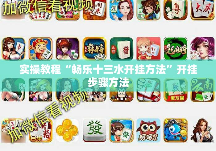 实操教程“畅乐十三水开挂方法”开挂步骤方法