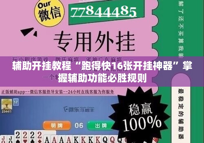 辅助开挂教程“跑得快16张开挂神器	”掌握辅助功能必胜规则