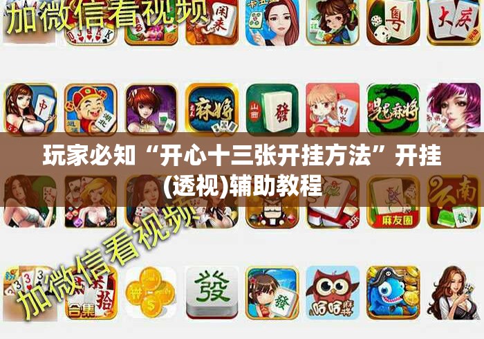 玩家必知“开心十三张开挂方法”开挂(透视)辅助教程
