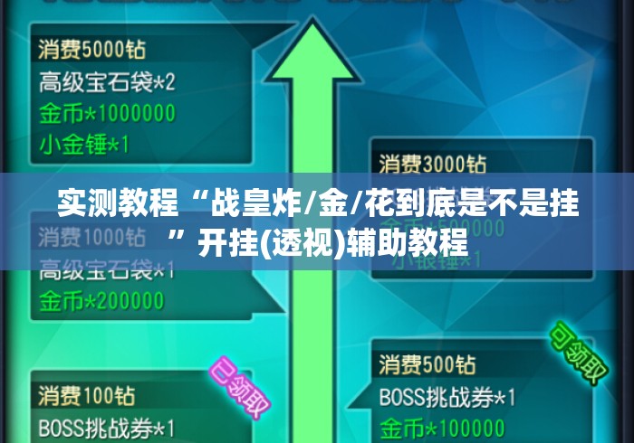 实测教程“战皇炸/金/花到底是不是挂”开挂(透视)辅助教程