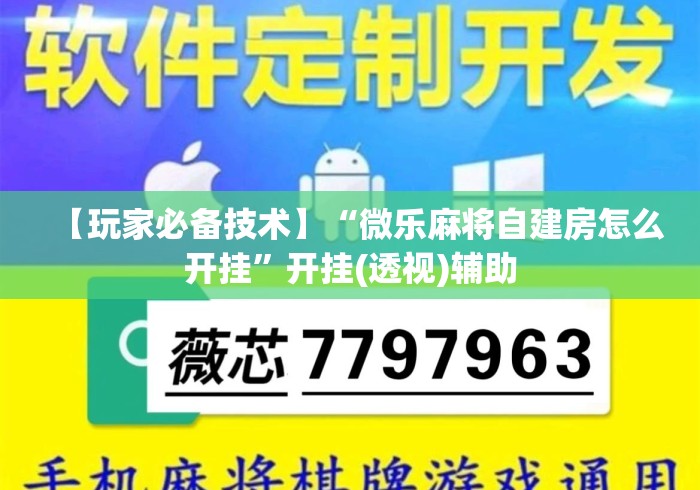 【玩家必备技术】“微乐麻将自建房怎么开挂”开挂(透视)辅助