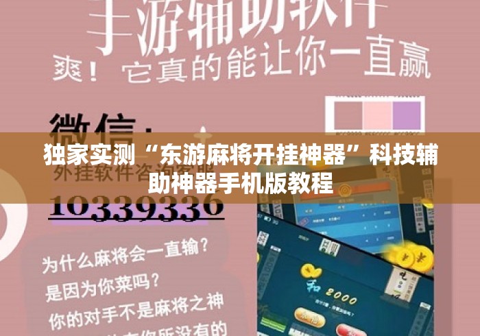 独家实测“东游麻将开挂神器	”科技辅助神器手机版教程