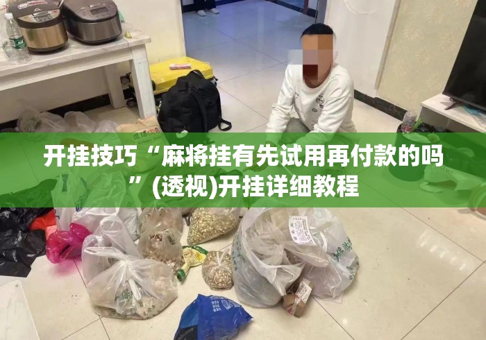 开挂技巧“麻将挂有先试用再付款的吗”(透视)开挂详细教程