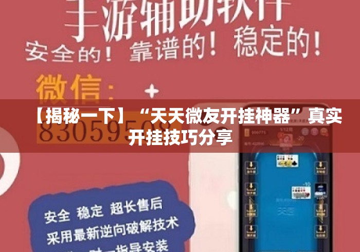 【揭秘一下】“天天微友开挂神器	”真实开挂技巧分享