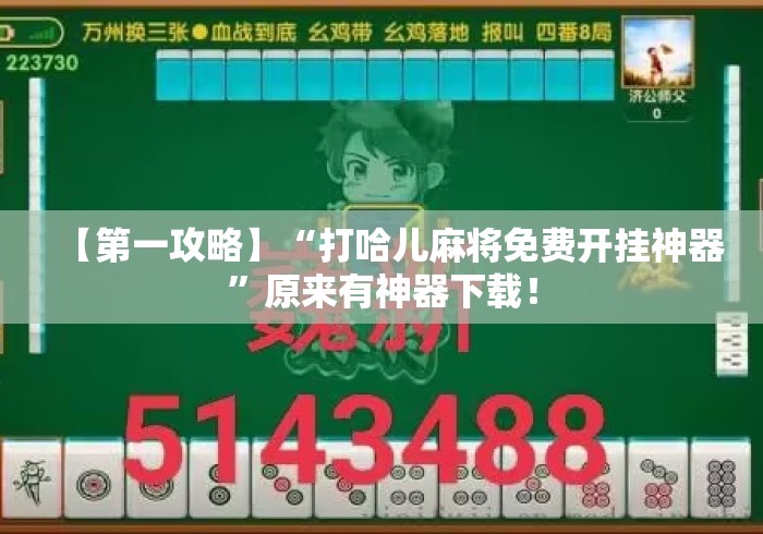 【第一攻略】“打哈儿麻将免费开挂神器”原来有神器下载！