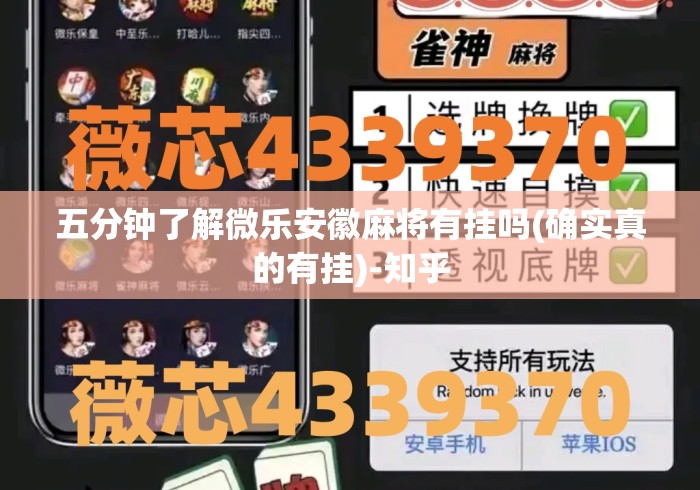 五分钟了解微乐安徽麻将有挂吗(确实真的有挂)-知乎