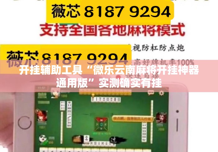 开挂辅助工具“微乐云南麻将开挂神器通用版”实测确实有挂