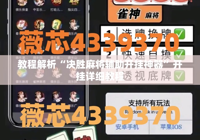 教程解析“决胜麻将辅助开挂神器”开挂详细教程