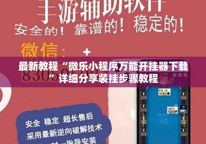 最新教程“微乐小程序万能开挂器下载”详细分享装挂步骤教程