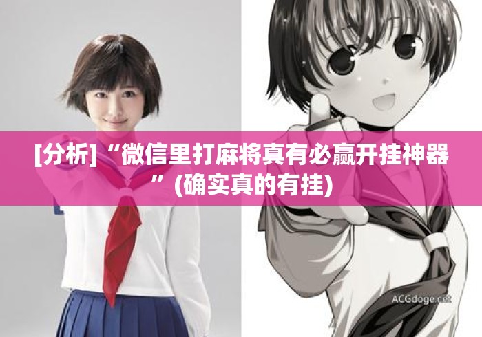 [分析]“微信里打麻将真有必赢开挂神器”(确实真的有挂)