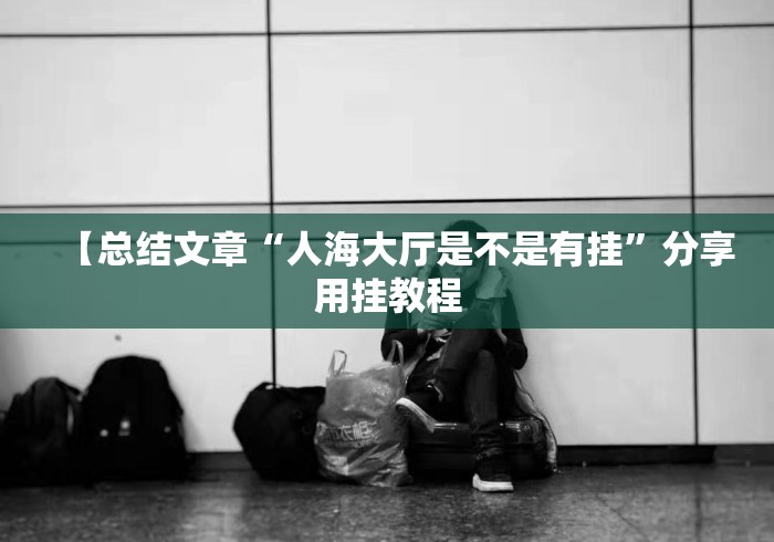 【总结文章“人海大厅是不是有挂	”分享用挂教程
