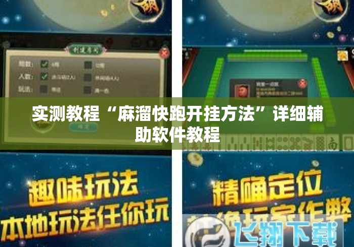 实测教程“麻溜快跑开挂方法”详细辅助软件教程