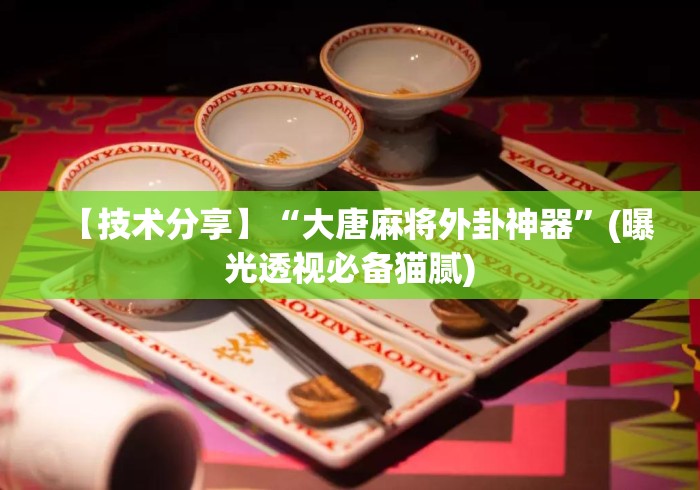 【技术分享】“大唐麻将外卦神器”(曝光透视必备猫腻)