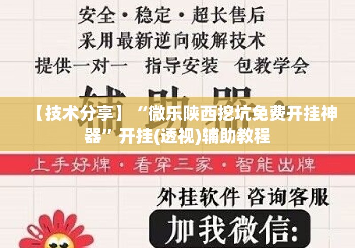 【技术分享】“微乐陕西挖坑免费开挂神器”开挂(透视)辅助教程