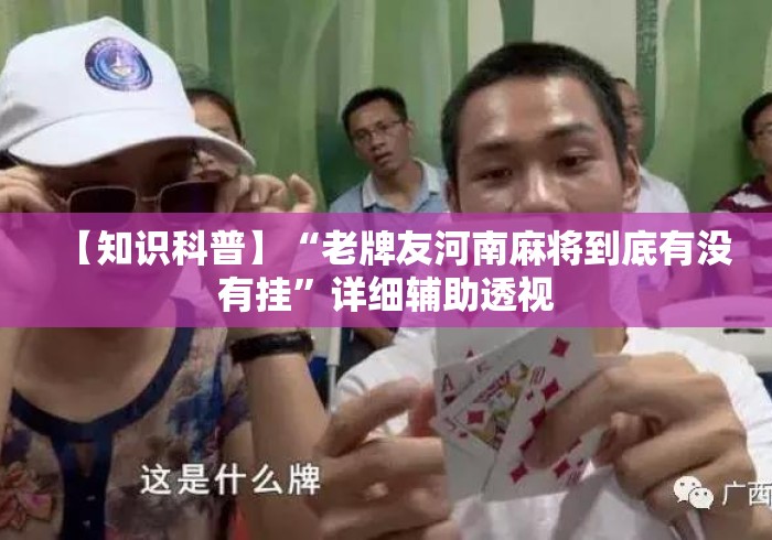【知识科普】“老牌友河南麻将到底有没有挂”详细辅助透视