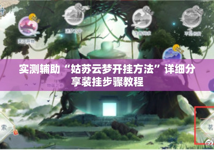 实测辅助“姑苏云梦开挂方法”详细分享装挂步骤教程