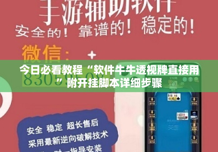 今日必看教程“软件牛牛透视牌直接用”附开挂脚本详细步骤
