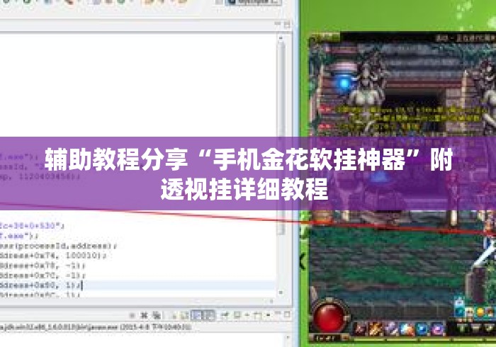 辅助教程分享“手机金花软挂神器”附透视挂详细教程 