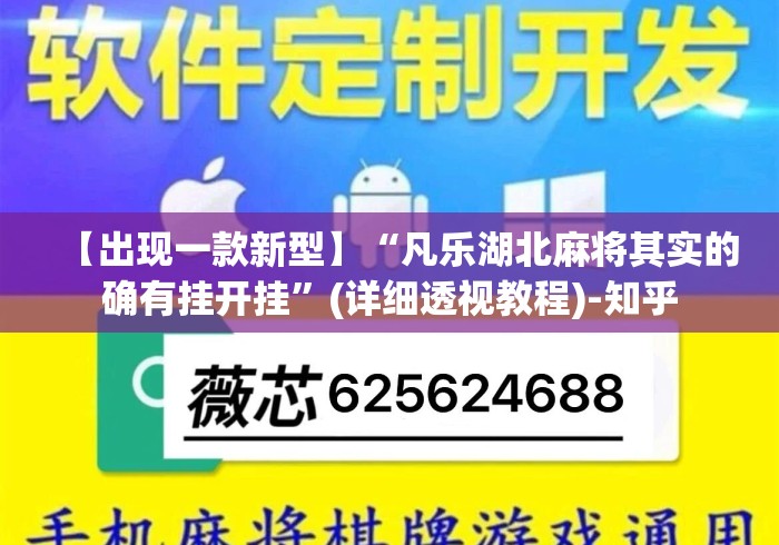 【出现一款新型】“凡乐湖北麻将其实的确有挂开挂”(详细透视教程)-知乎