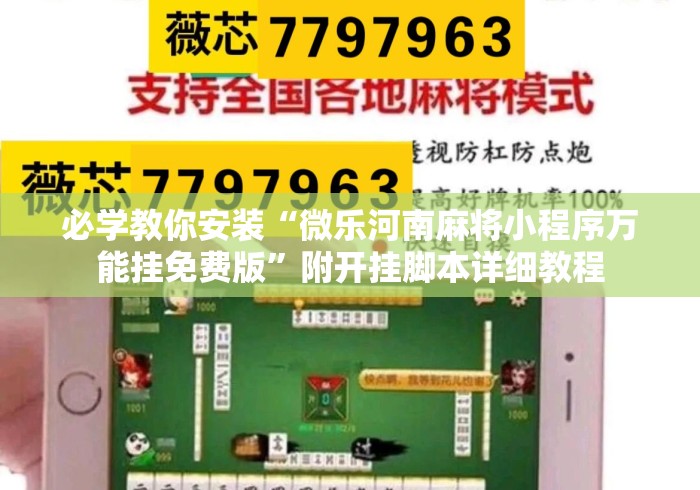 必学教你安装“微乐河南麻将小程序万能挂免费版	”附开挂脚本详细教程