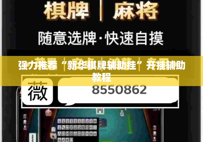 强力推荐“新华棋牌辅助挂”开挂辅助教程