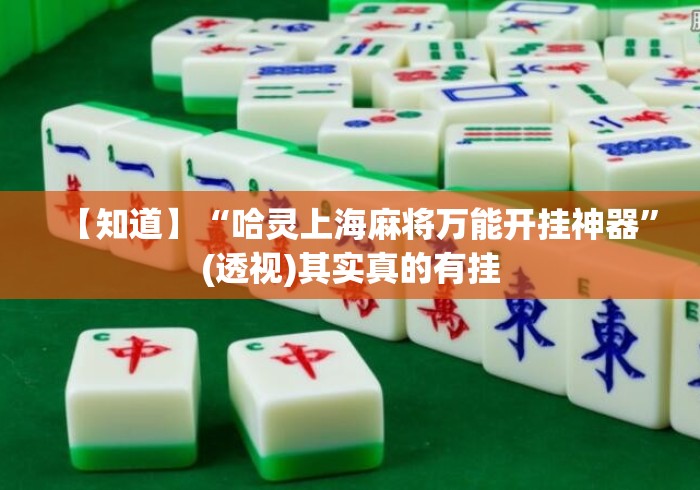 【知道】“哈灵上海麻将万能开挂神器	”(透视)其实真的有挂
