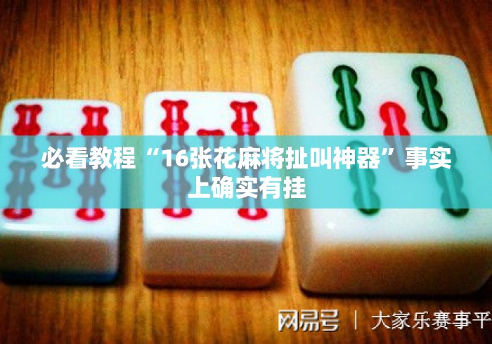 必看教程“16张花麻将扯叫神器”事实上确实有挂