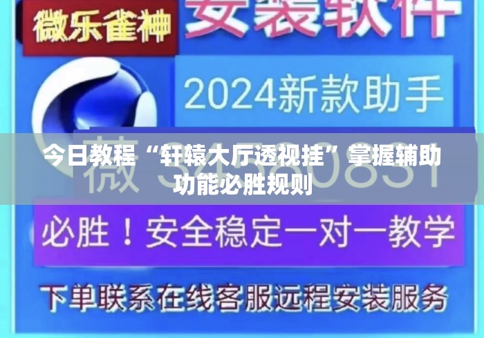 今日教程“轩辕大厅透视挂”掌握辅助功能必胜规则