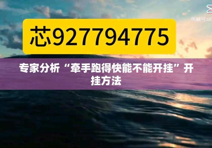 专家分析“牵手跑得快能不能开挂	”开挂方法