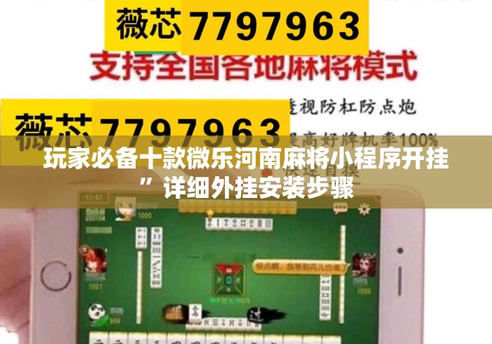 玩家必备十款微乐河南麻将小程序开挂	”详细外挂安装步骤