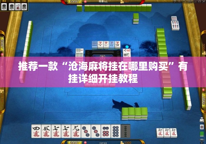推荐一款“沧海麻将挂在哪里购买	”有挂详细开挂教程